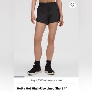 lululemon athletica Black Athletic Shorts